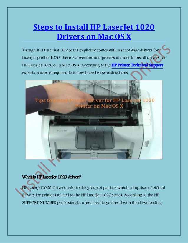 hp 1020 printer driver for mac free download